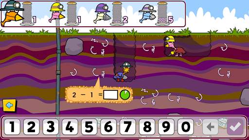 Miner Birds - Mental Maths screenshot 1