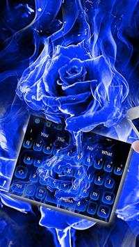 Tastiera Blue Flame Rose screenshot 2