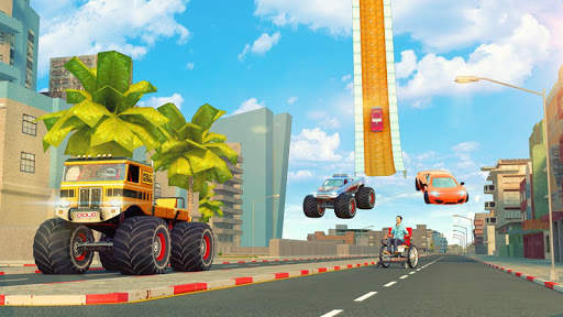 Grand Mega Ramp City Racing Car Stunt screenshot 5