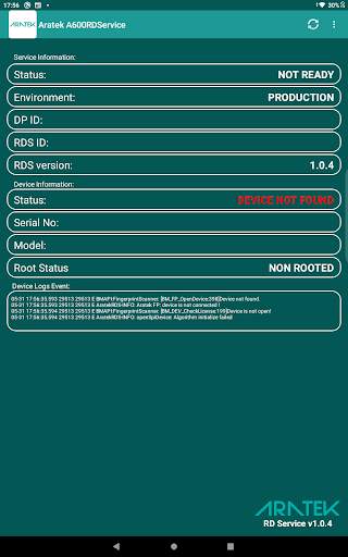 Aratek A600 RD Service screenshot 10