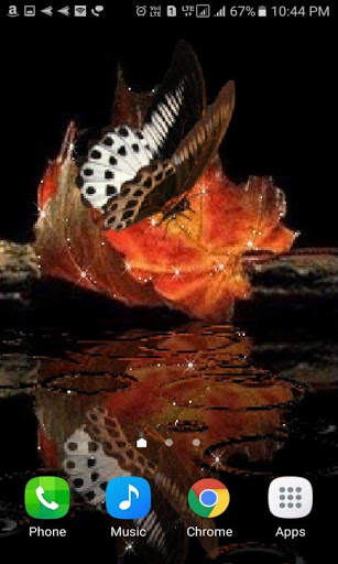 Leaf Butterfly Live Wallpaper screenshot 3