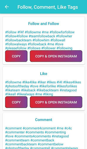 Trending HashTags for Instagram screenshot 3