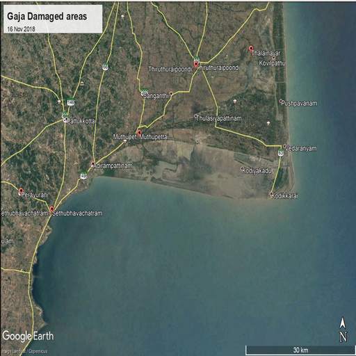 GAJA CYCLONE DAMAGE GEOFOTO MAPPING SURVEY 1.0.13