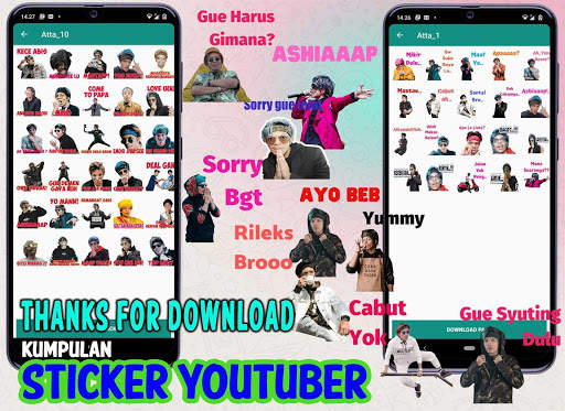 Sticker Youtuber 2020 Cute for screenshot 3