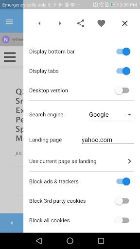 Datacappy Ad Blocking Browser screenshot 3