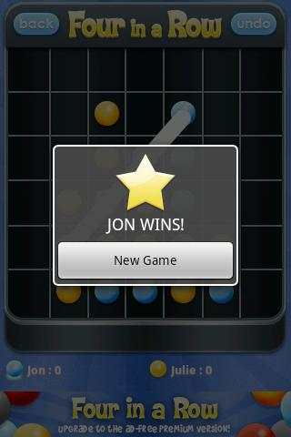 Four in a Row Free screenshot 2