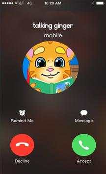 Call From Talking Cat Ginger screenshot 2