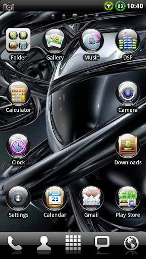 Black Pearl GO Launcher Theme screenshot 1