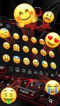 Black Red Crystal Keyboard screenshot 3