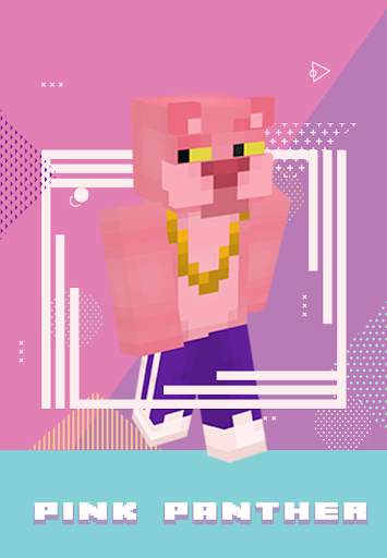 Pink Panther Skin For Minecraft screenshot 1