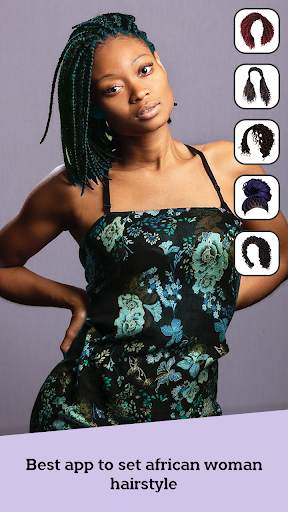 African Woman Hairstyle Editor: Braid, Cornrow screenshot 3