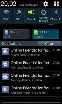 Online Notifier For Facebook screenshot 7