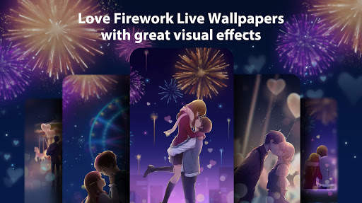Love Fireworks Live Wallpaper & Launcher Themes screenshot 3
