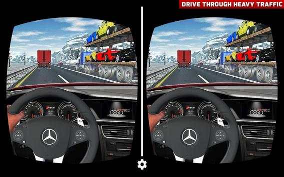 VR crazy car traffic racing screenshot 1