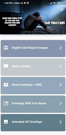 Sad Shayari Status Image In English screenshot 1