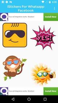 iStickers For Whatsapp Facebook screenshot 1