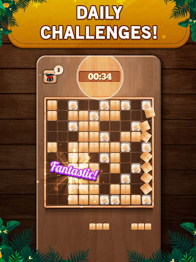 Wooden 100 Block Puzzle Game screenshot 10