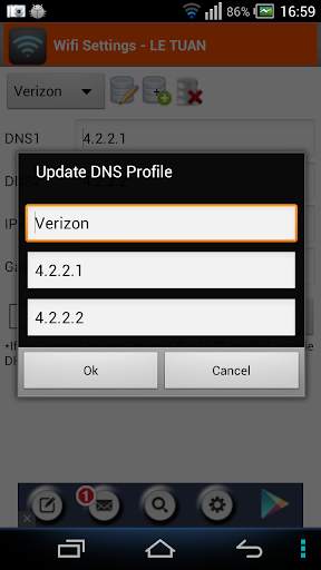WiFi Settings (dns,ip,gateway) screenshot 6