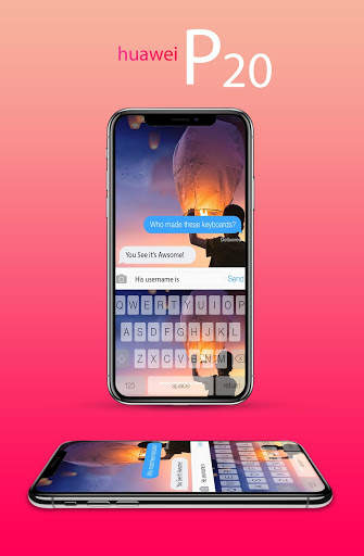 Live Keyboard For Huawei P20 2018 screenshot 1