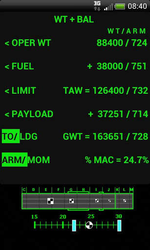 Weight and balance lite screenshot 1