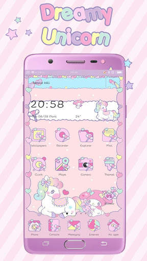Dreamy Unicorn theme screenshot 1