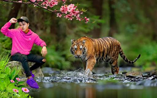 Wild Animal Photo Editor: Photo Frames Banane Wala screenshot 4