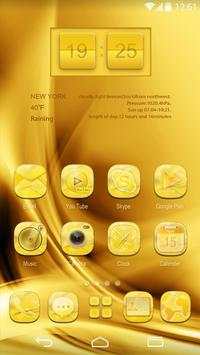 Golden GO Launcher Theme screenshot 2