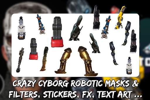 CYBORG CAMERA PHOTO EDITOR -ROBOT STICKERS ON FACE screenshot 4