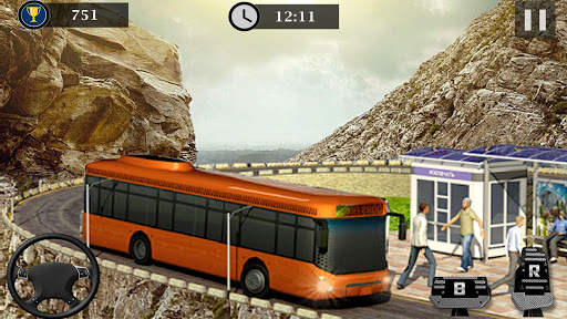 Uphill Off Road Bus Driving Simulator - Bus Games screenshot 9