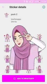 Best Hijab Islamic stickers for WhatsApp screenshot 2