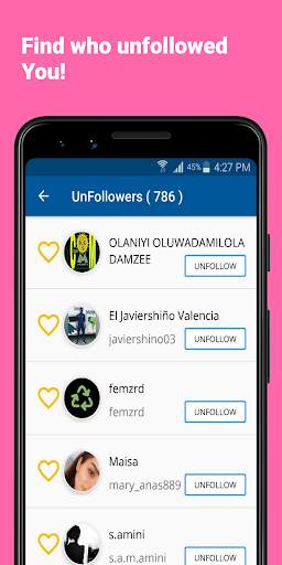 Unfollow for Instagram screenshot 2