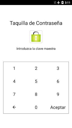 Taquilla de Contraseña screenshot 1
