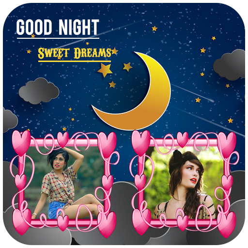 Night Dual Photo Frames icon