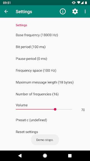 SoniTalk - Exchange Data Over (Ultra)Sound screenshot 8