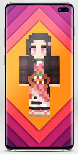Nezuko Skin for Minecraft screenshot 5