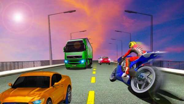 Reckless Racer: 2020’s Highway: Free Bike Racing screenshot 2