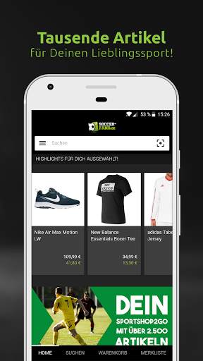 Soccer-Fans-Shop screenshot 1