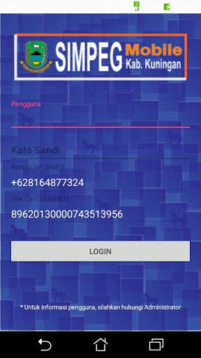 SIMPEG Mobile Kab. Kuningan screenshot 1