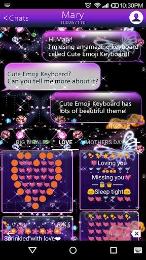 Bejeweled Heart Emoji Keyboard screenshot 4