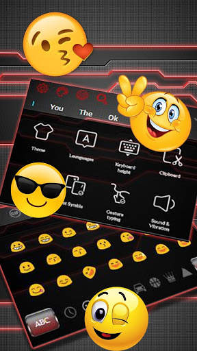 Red Black Metal Keyboard screenshot 3