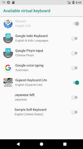 Gujarati Keyboard Lite screenshot 2