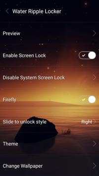 Water Ripple Lock Screen स्क्रीनशॉट 1