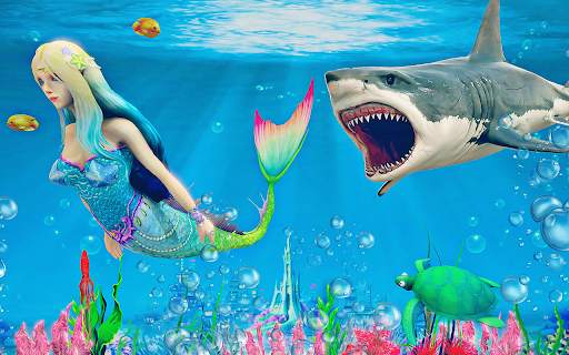 Mermaid Simulator 3D Sea Games screenshot 5