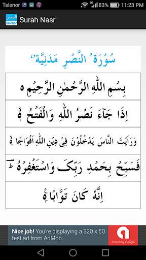 Surah Nasr скриншот 4