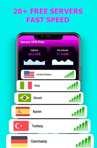 Secure VPN Free – A high speed, ultra secure VPN screenshot 1
