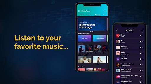 Simple Default Music Player & Equalizer screenshot 1