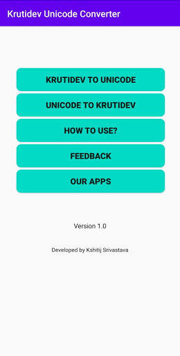 Krutidev Unicode Converter screenshot 1