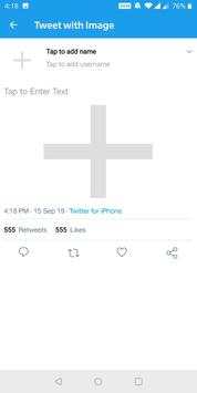 Fake Posts Maker for Tweets & Facebook screenshot 2