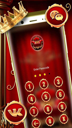 Royal Golden Crown Launcher Theme screenshot 5