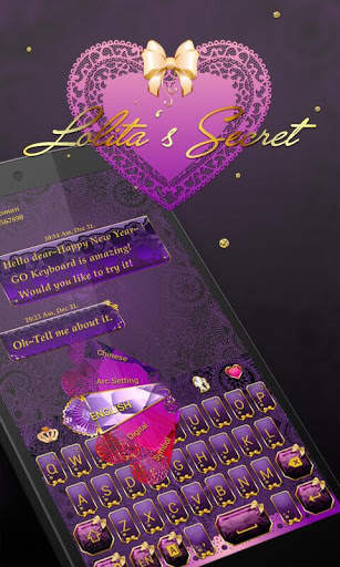 Lolita GO Keyboard theme screenshot 5